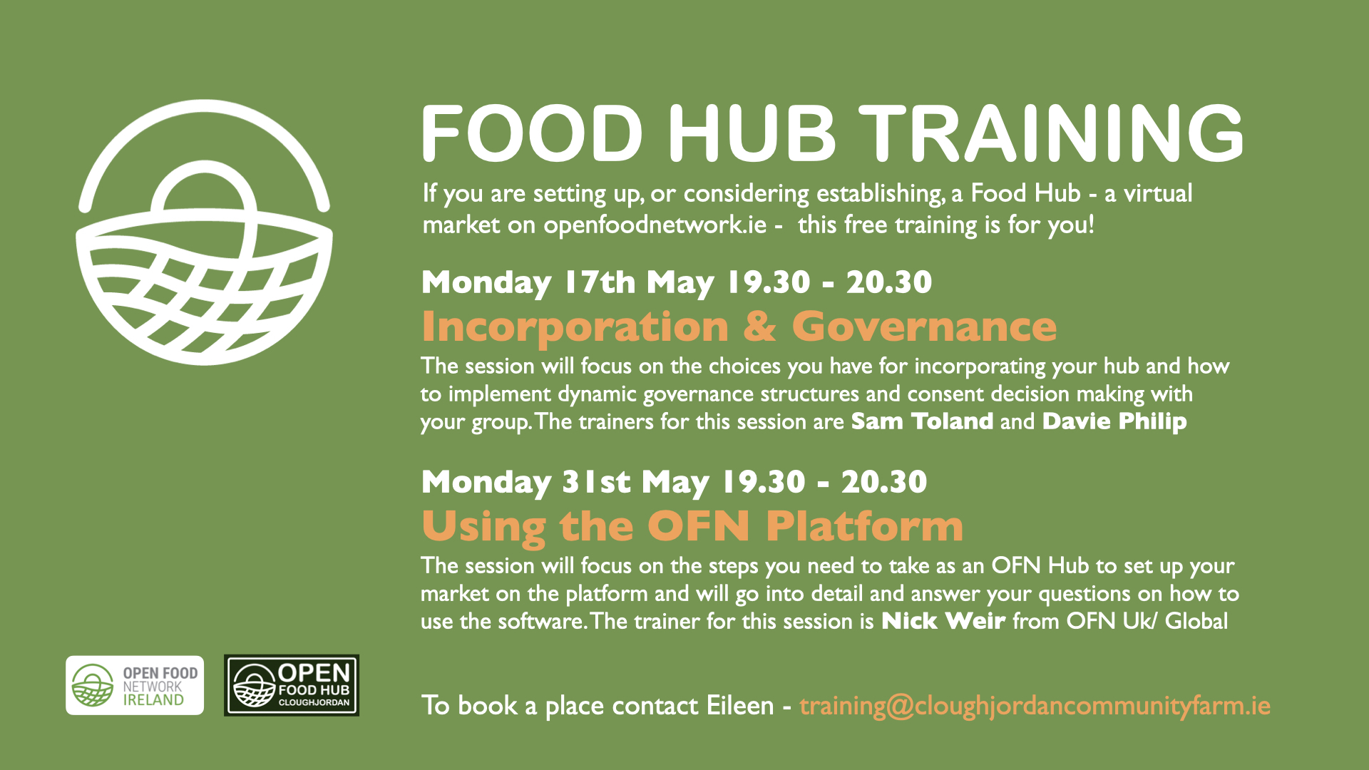 The Open Training Network: Food Hub Training Session 2 & 3 | Open Food ...